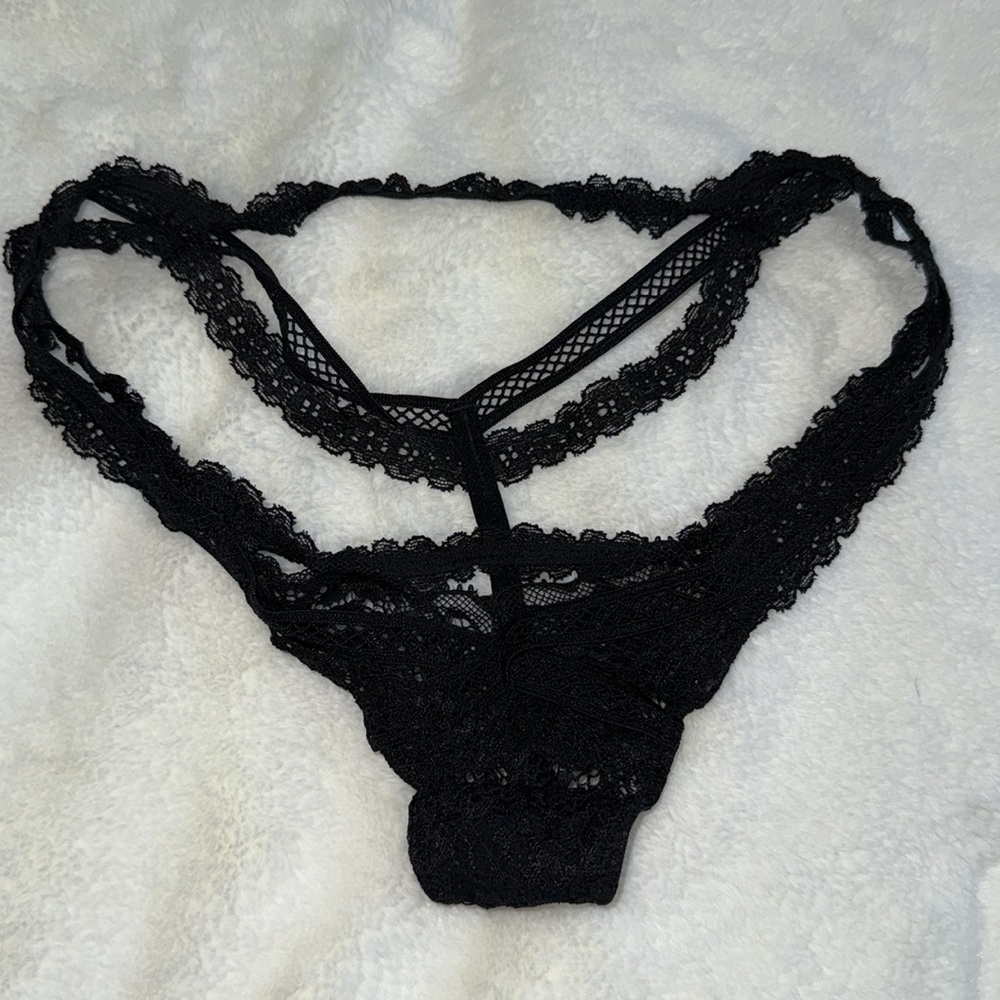 Victoria's‎ Secret Black Lace Panty XS